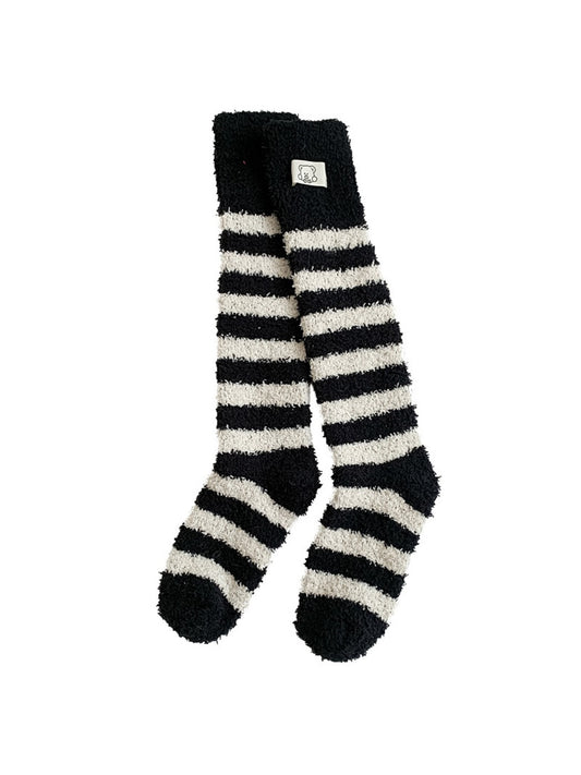 Rufia - Plush Striped Sleep Socks