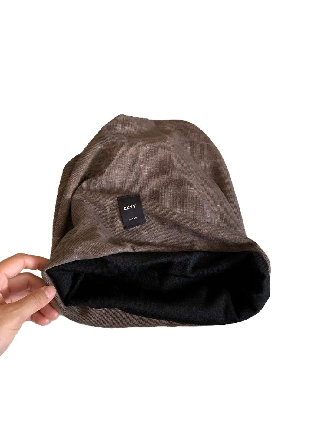 Haila - Vintage Leopard Print Ruched Slouchy Head Wrap Hat