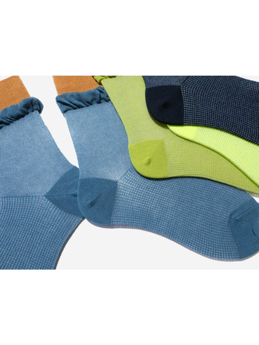 Rufia - Women's Color-blocked Cuff Socks