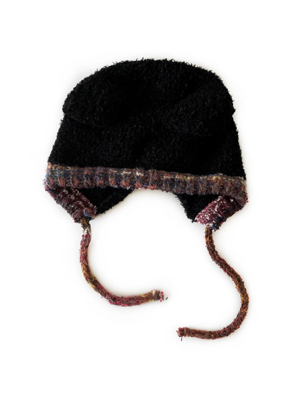 Haila - Bear Ear Knitted Beanie with Tie