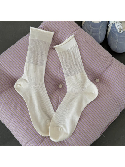 Rufia soft knit everyday crew socks paired with casual sneakers