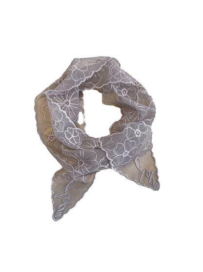 Scarvii - Floral Lace Tie Styling Scarf