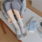 Rufia - Ruffled Cuff Hollow Out Mid Calf Socks