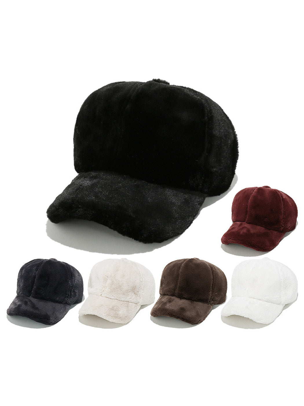 Haila Fuzzy Plush Baseball Cap