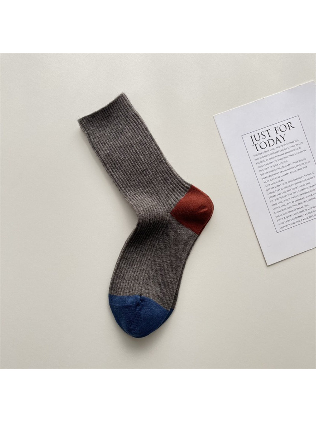 Rufia - Color Block Ribbed Crew Socks product image 4