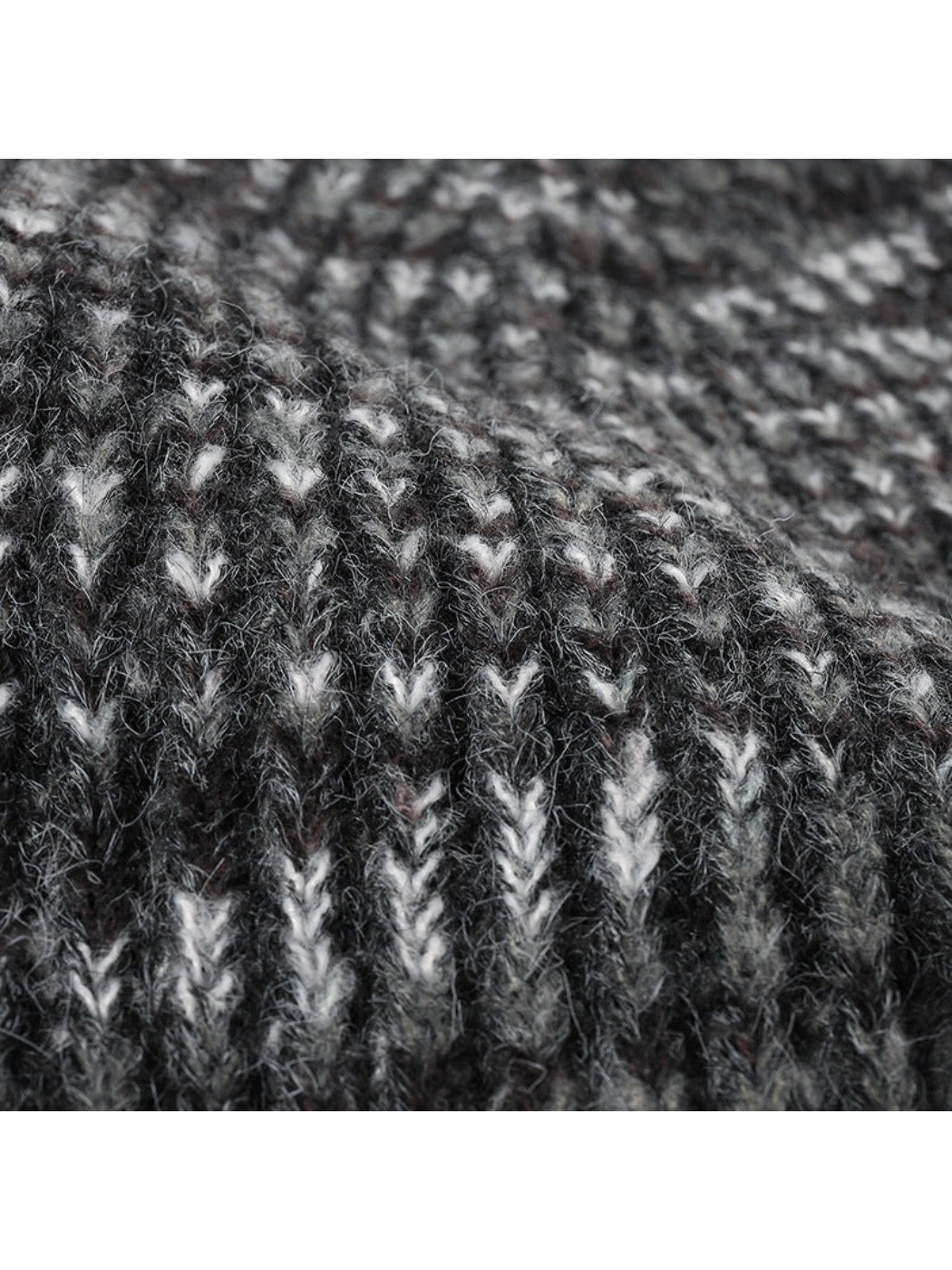 Haila - Heathered Ribbed Cuffed Knit Beanie