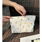 Cosbai - Striped and Printed Portable Cosmetic Bag