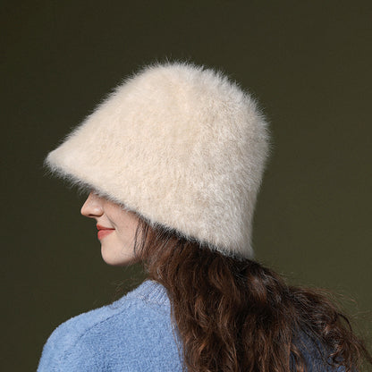 Haila Gradient Color Warm Bucket Hat color options including BLACK, BEIGE, KHAKI