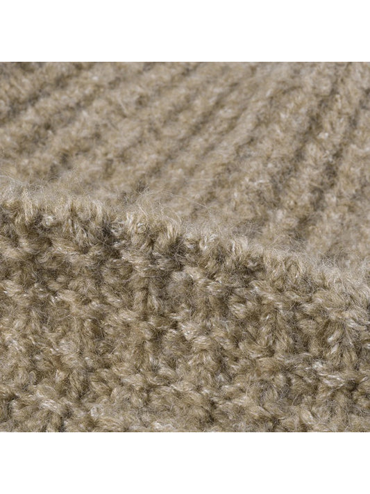 Haila - Textured Ribbed Cuffed Knit Beanie