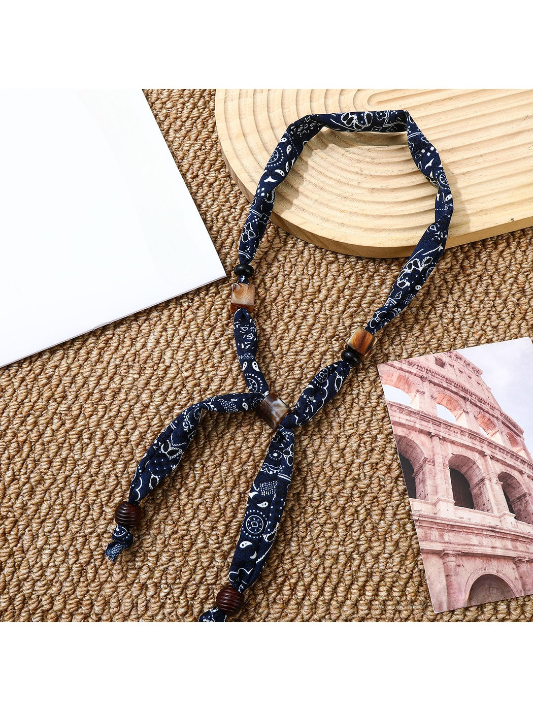Scarvii - Retro Printed Long Necklace