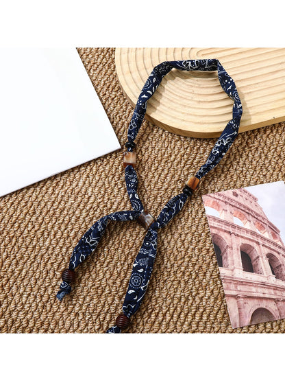 Scarvii - Retro Printed Long Necklace