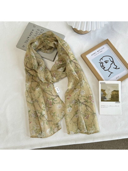 Scarvii - Retro Style Botanical Floral Scarf