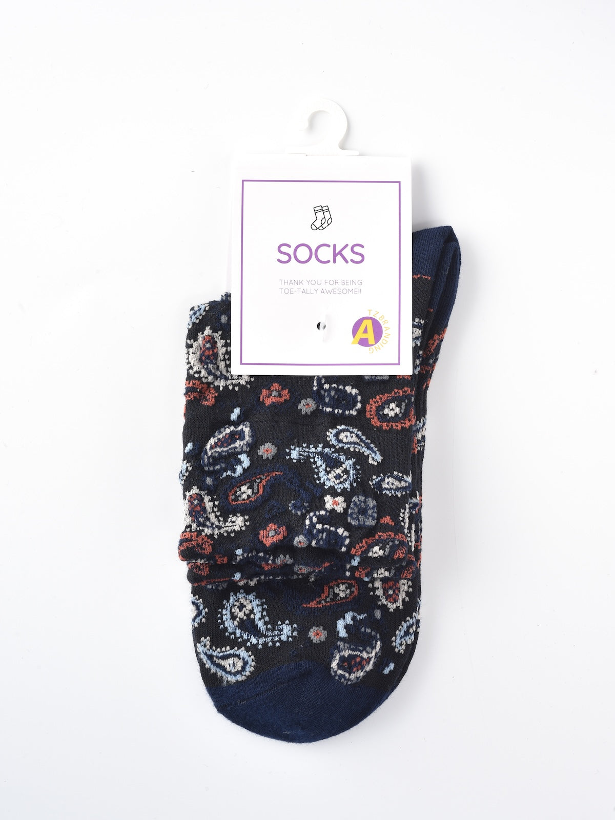 Rufia – Capsule Paisley Pattern Crew Socks