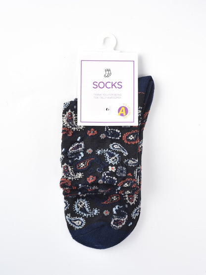 Rufia – Capsule Paisley Pattern Crew Socks
