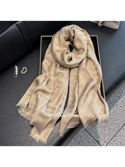 Scarvii - Subtle Geometric Soft Wrap Scarf