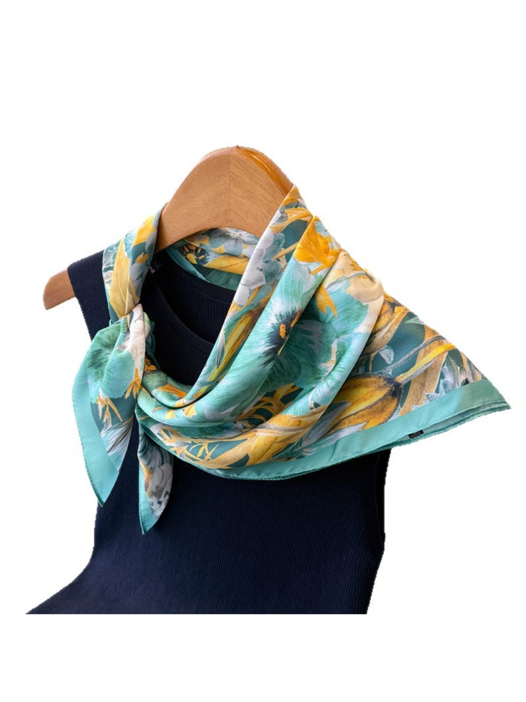 Scarvii Bright Floral Square Scarf