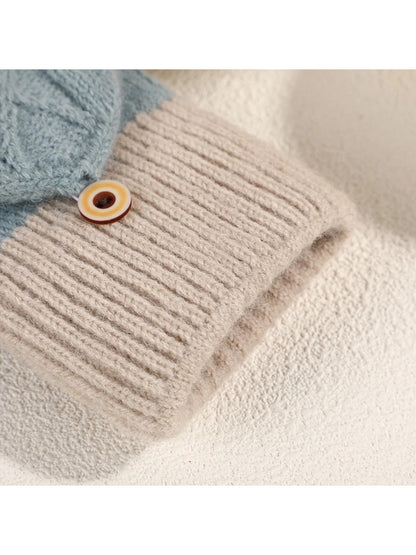 Gloving - Cable Knit Fold-Over Fingerless Gloves
