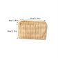 Cosbai pastel plaid cosmetic bag angled view showing pastel color plaid pattern