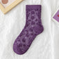 Rufia - Purple Embossed Women's Socks