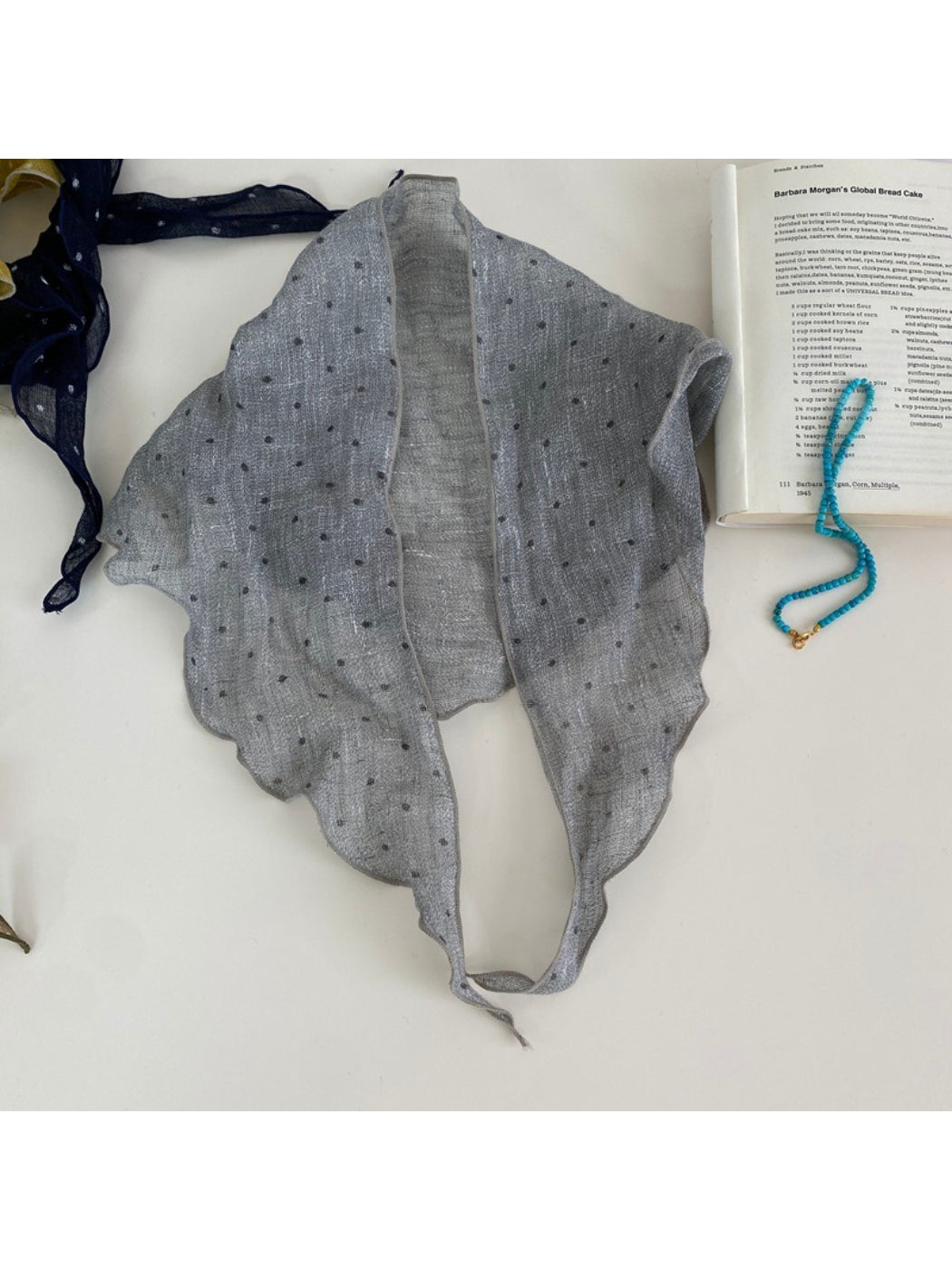 Scarvii - Dotted Sheer Triangle Scarf