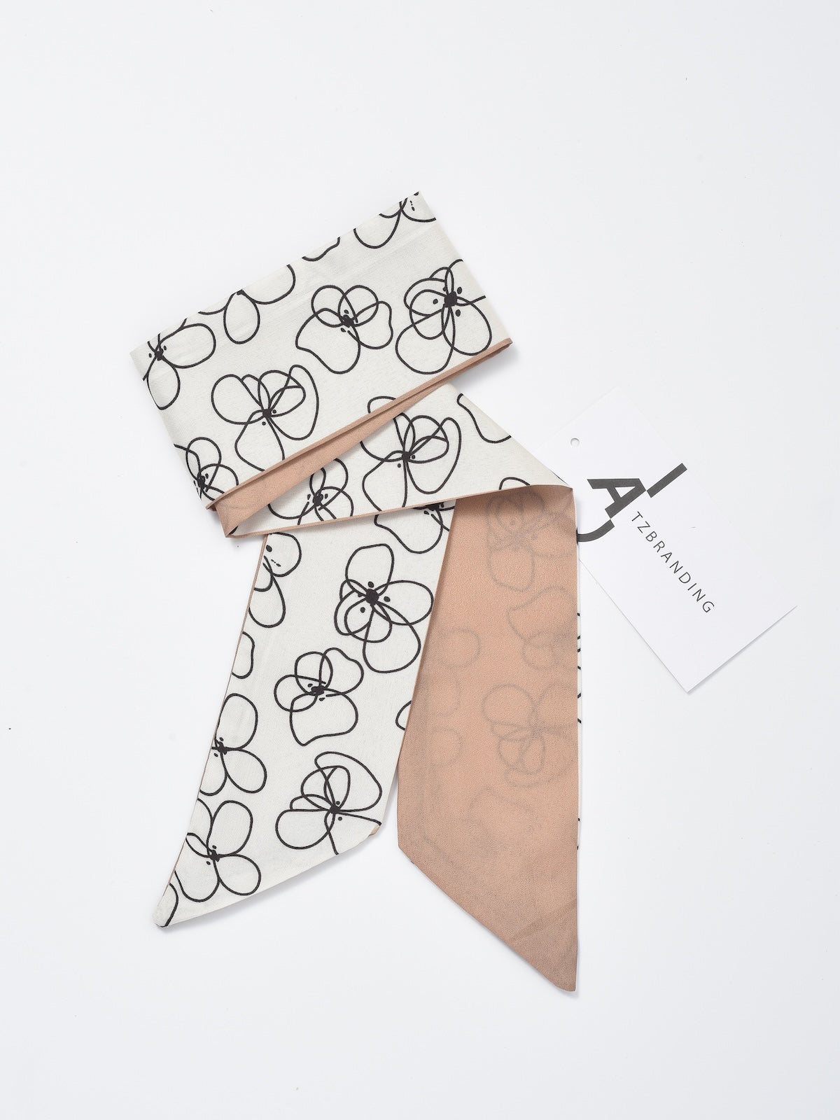 Scarvii - Classic Floral Skinny Scarf
