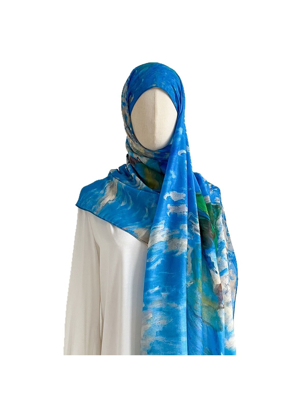 Scarvii - Abstract Print Lightweight Scarf