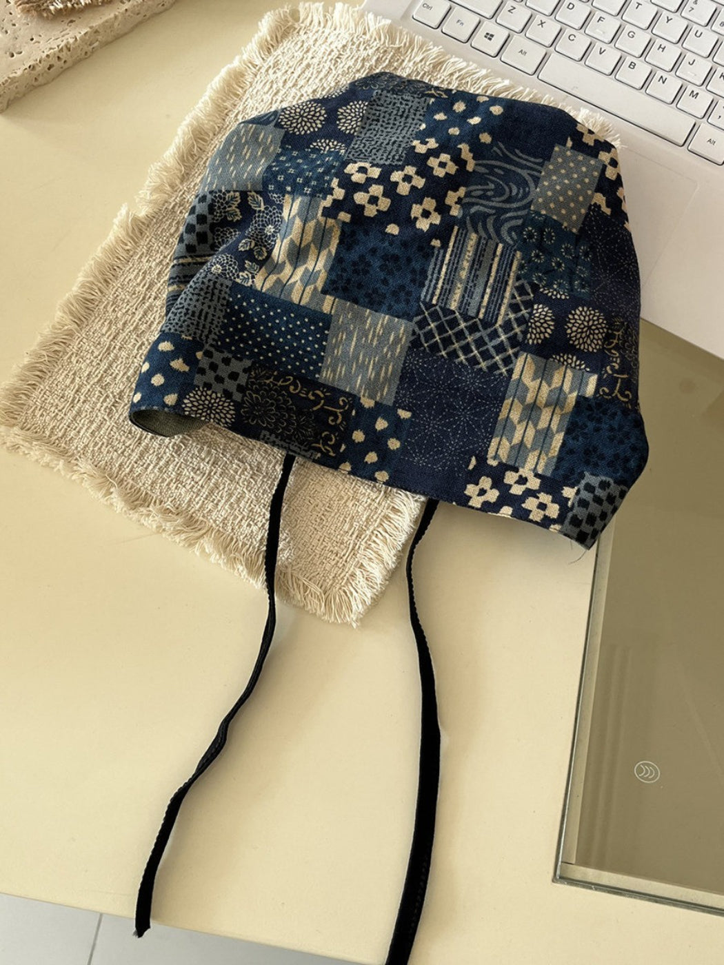 Haila Patchwork Print Bonnet Hat product image