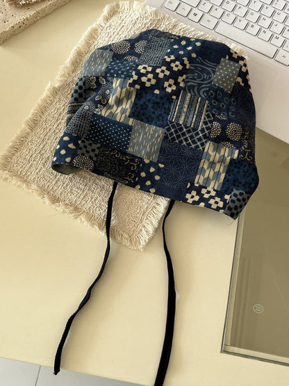 Haila Patchwork Print Bonnet Hat product image