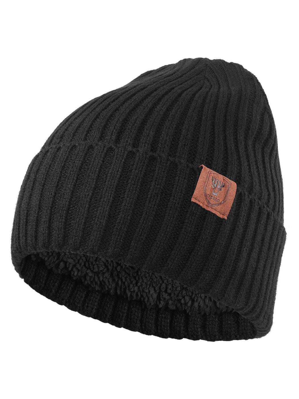 Haila - Foldable Brimless Round Crown Knit Beanie