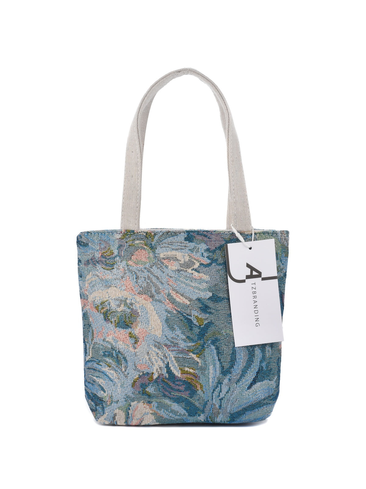 Cosbai - Embroidered Canvas Handbag