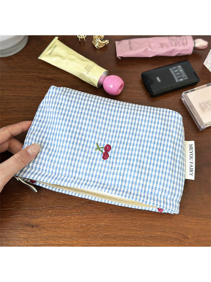 Cosbai - Cherry Embroidered Makeup Pouch - image 6