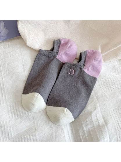 Rufia - Pastel Smiley Low Cut Socks