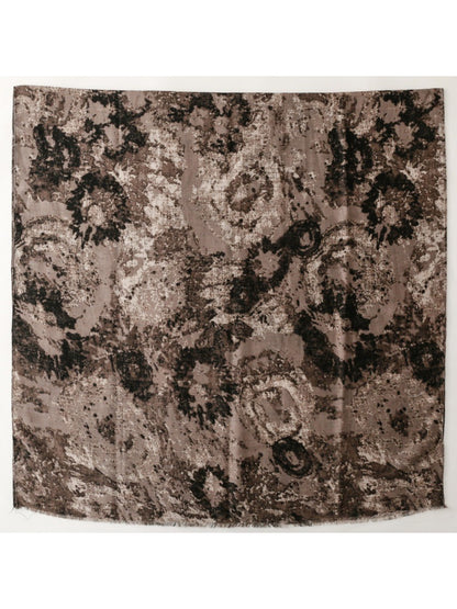 Scarvii - Vintage Dark Ombre Print Scarf