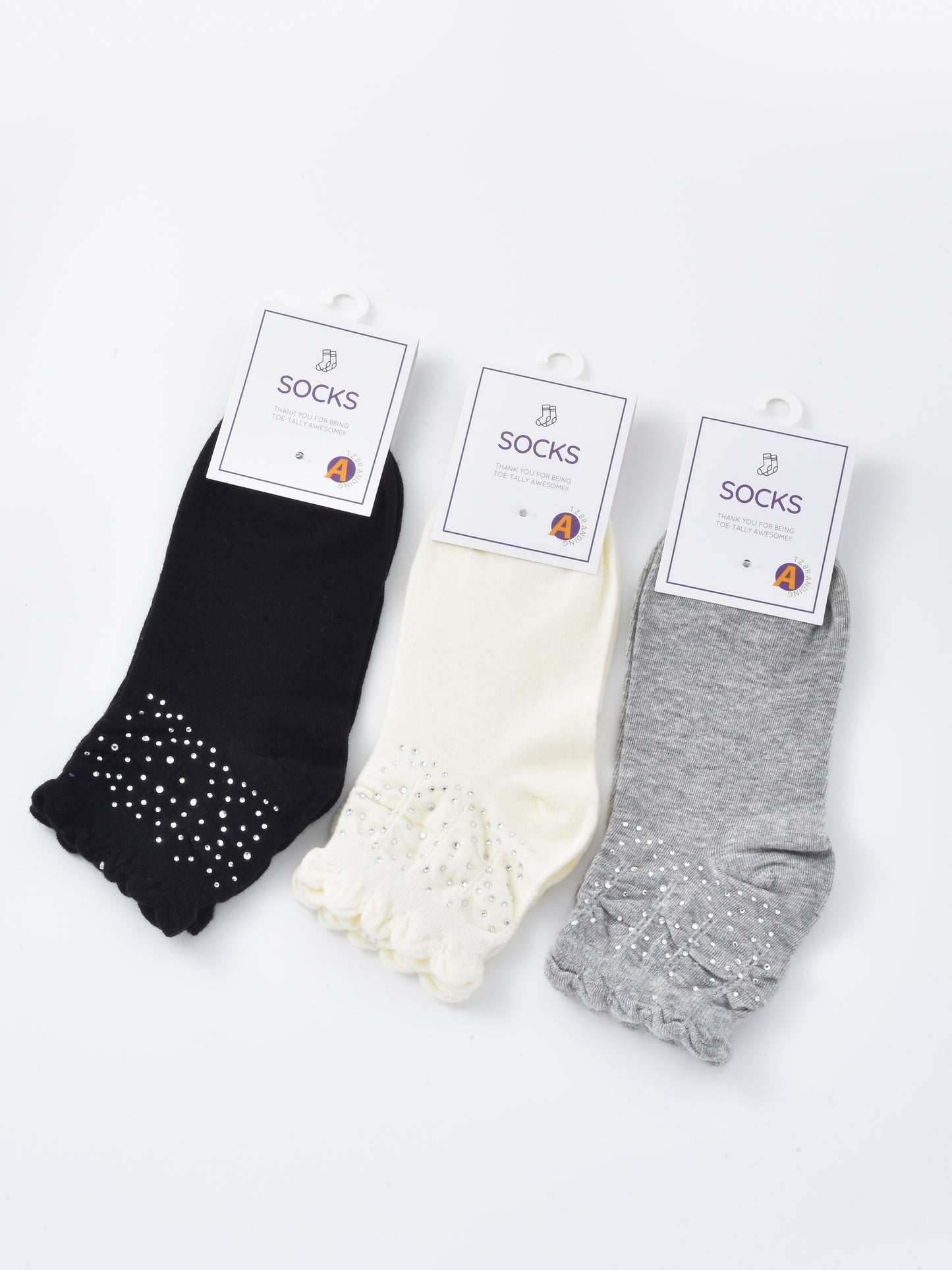 Rufia - Bubble Trim Solid Low-Cut Socks