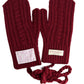 Gloving - Full-Cover Knitted Gloves With Lanyard