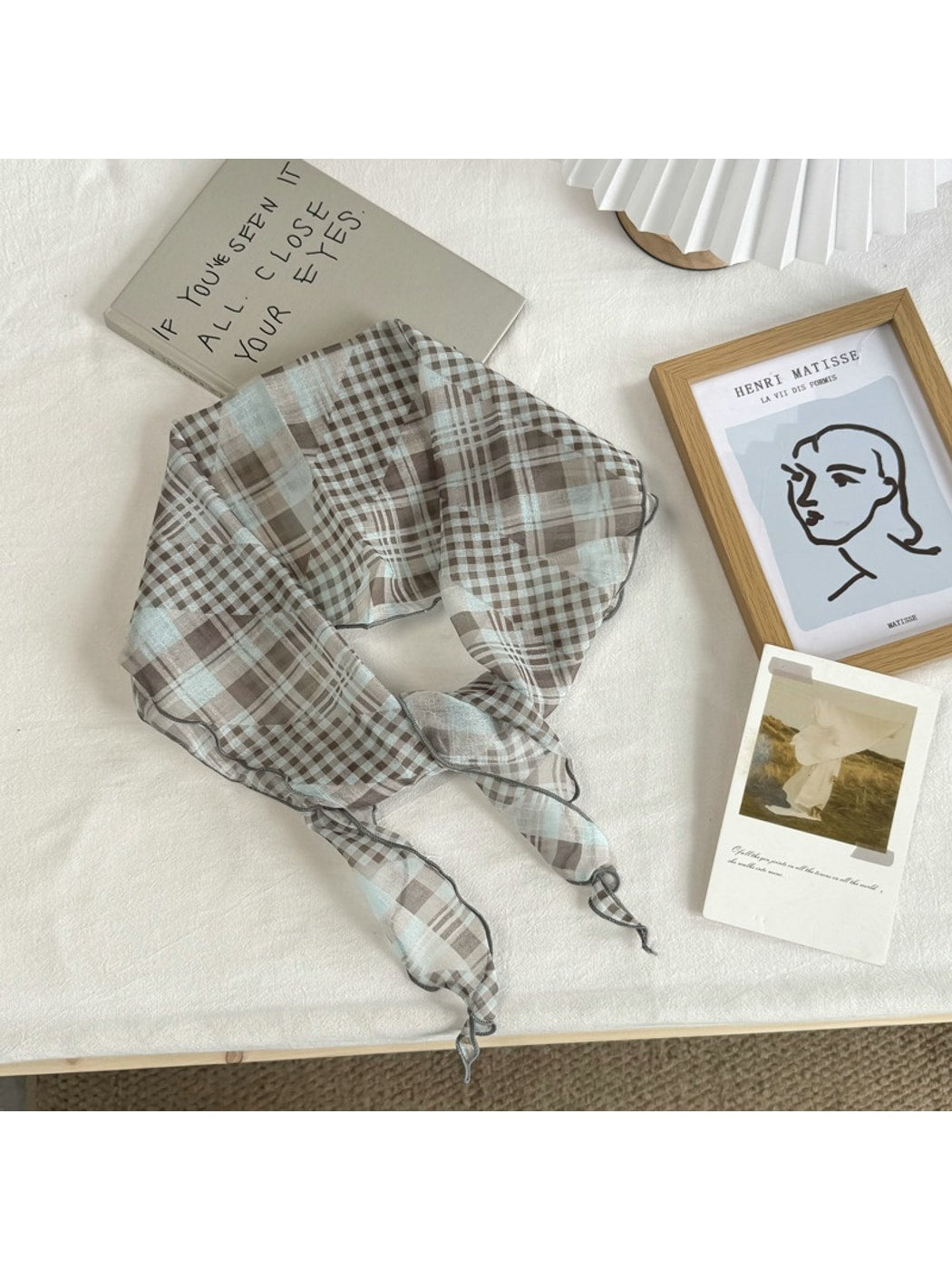 Scarvii - Simple Check Print Fashion Scarf