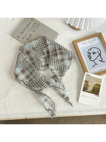 Scarvii - Simple Check Print Fashion Scarf