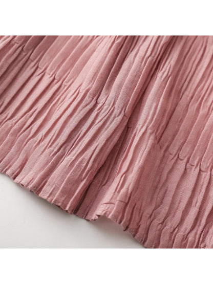 Scarvii - Textured Pleated Finish Long Scarf