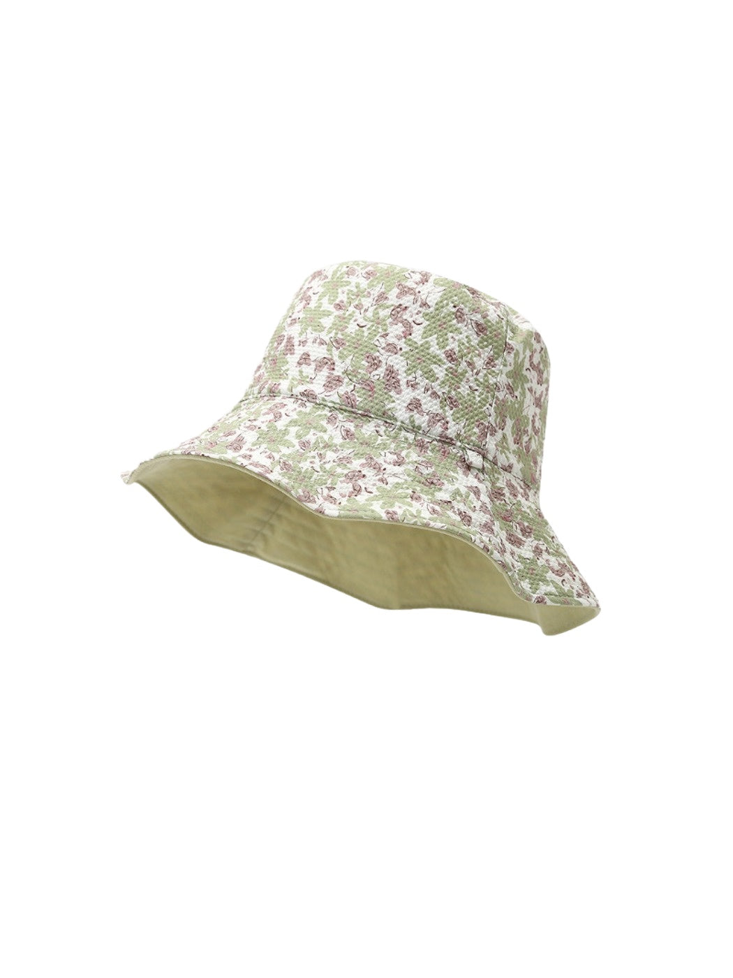 Haila – Floral Print Wide Brim Bucket Hat