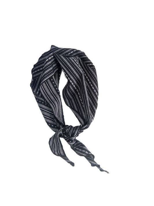 Scarvii - Striped Triangle Neck Scarf