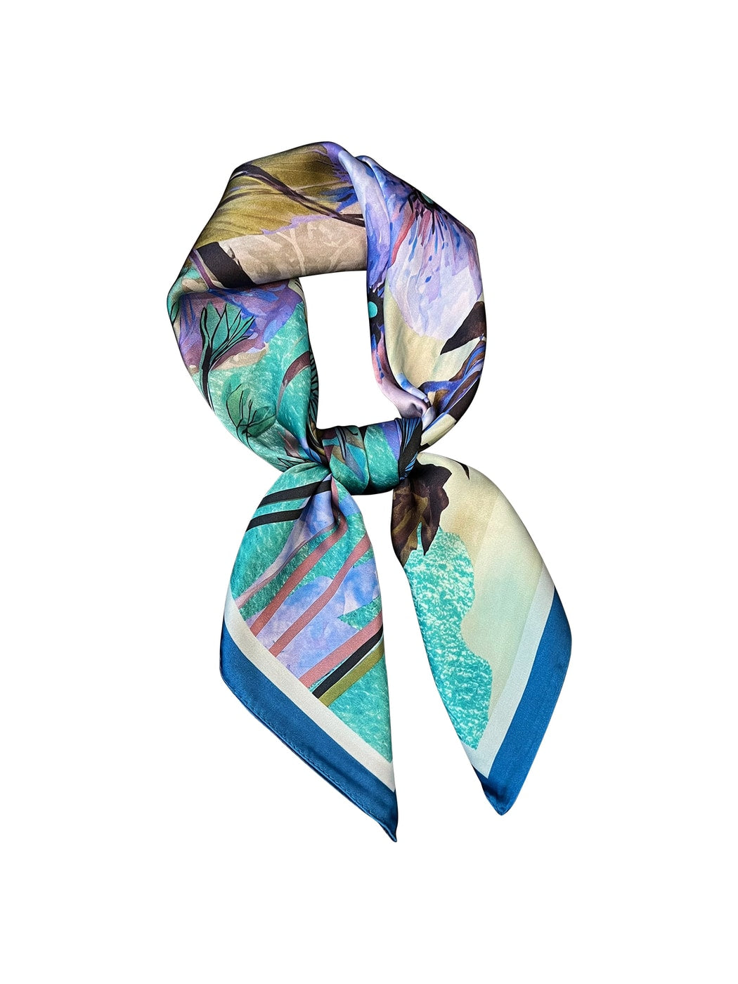 Scarvii - Fresh Sweet Patterned Fashion Square Scarf