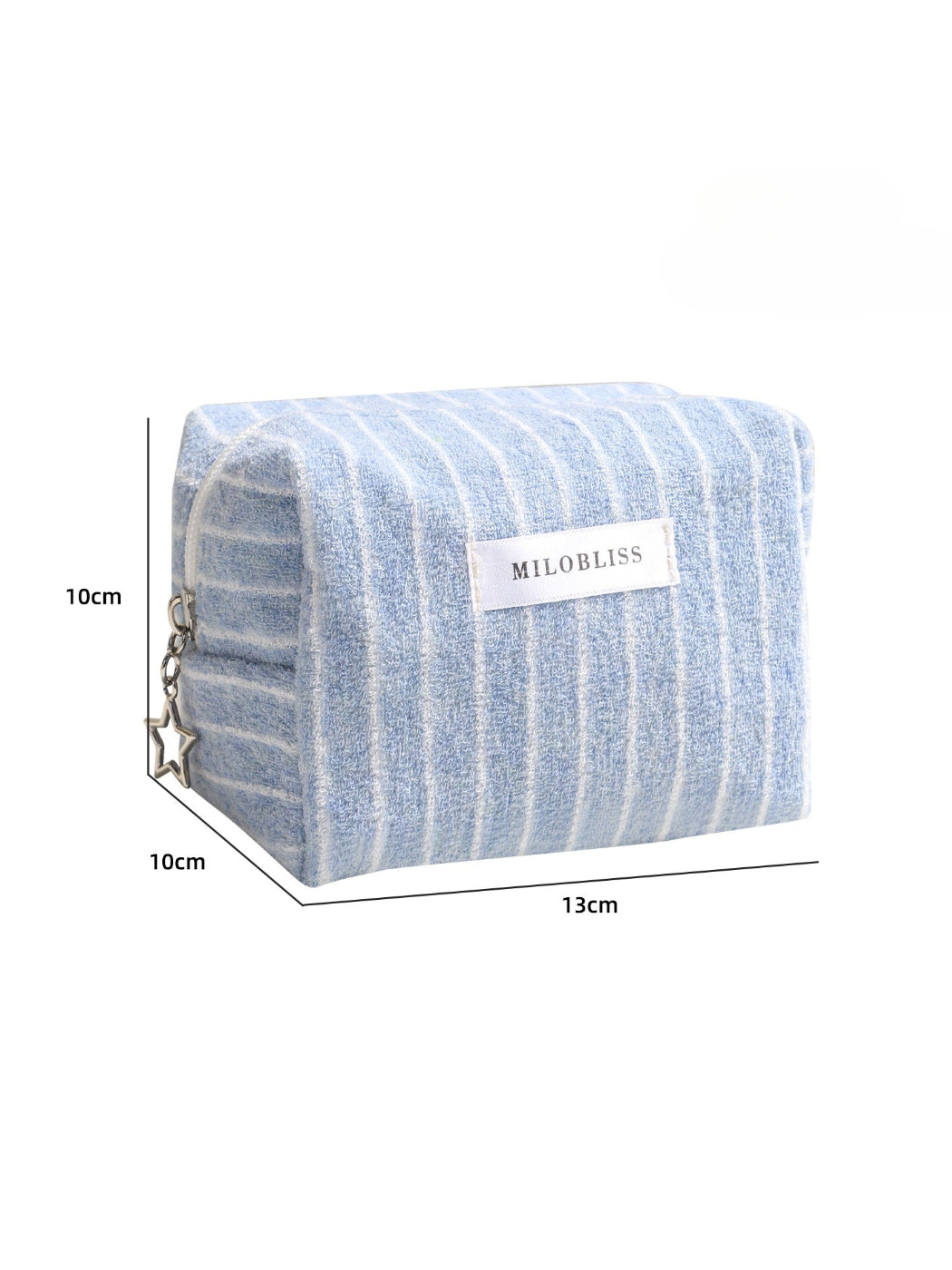 Cosbai - Textured Stripe Cosmetic Bag