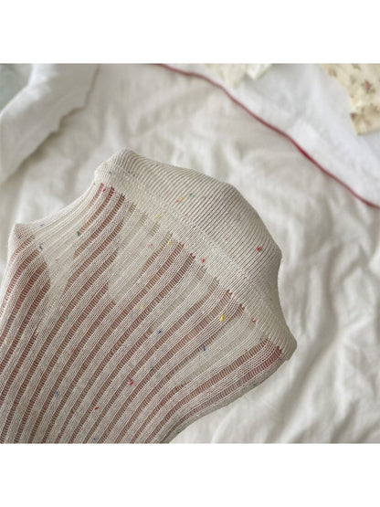 Rufia - Retro Simple Mid-Calf Socks - Sweet & Vintage