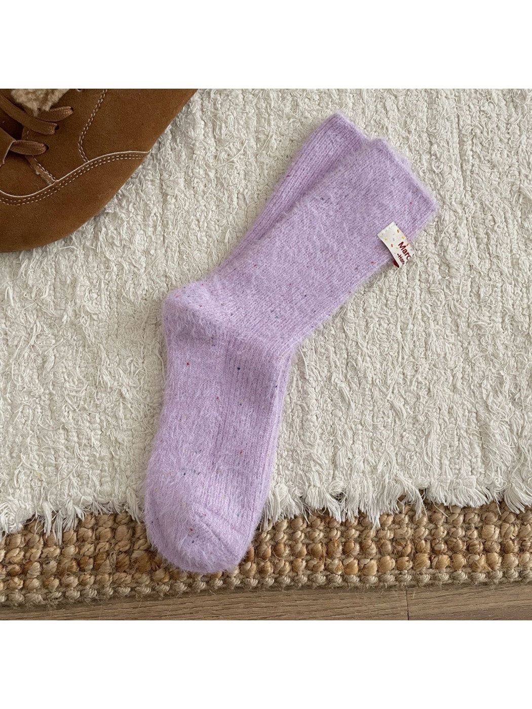 Rufia - Dreamy Pastel Solid Color Crew Socks