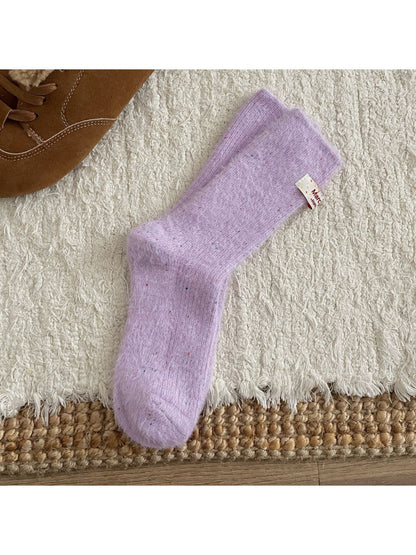 Rufia - Dreamy Pastel Solid Color Crew Socks
