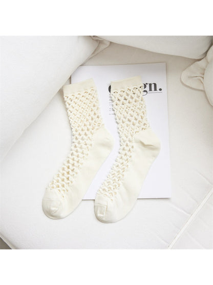 Rufia - Openwork Panel Crew Socks