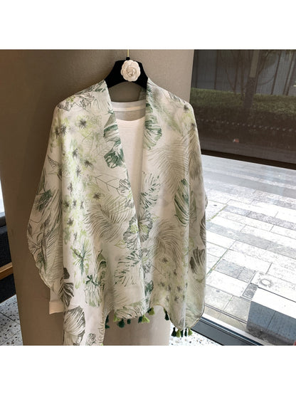 Scarvii - Minimal Botanical Shawl Scarf