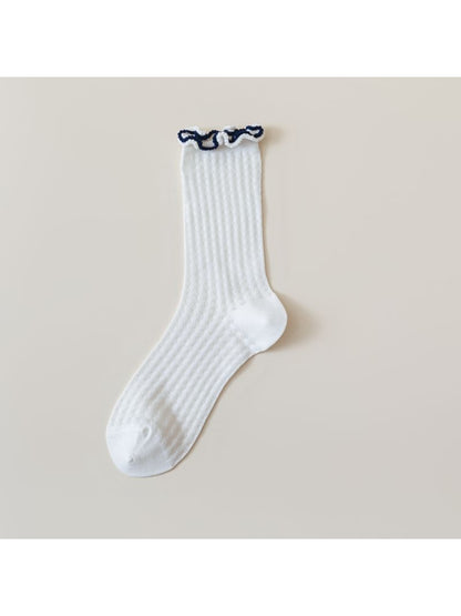 Rufia - Sheer Lace Dot Crew Socks product image 4