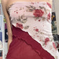 Vesty - Vintage Asymmetrical Floral Tube Top