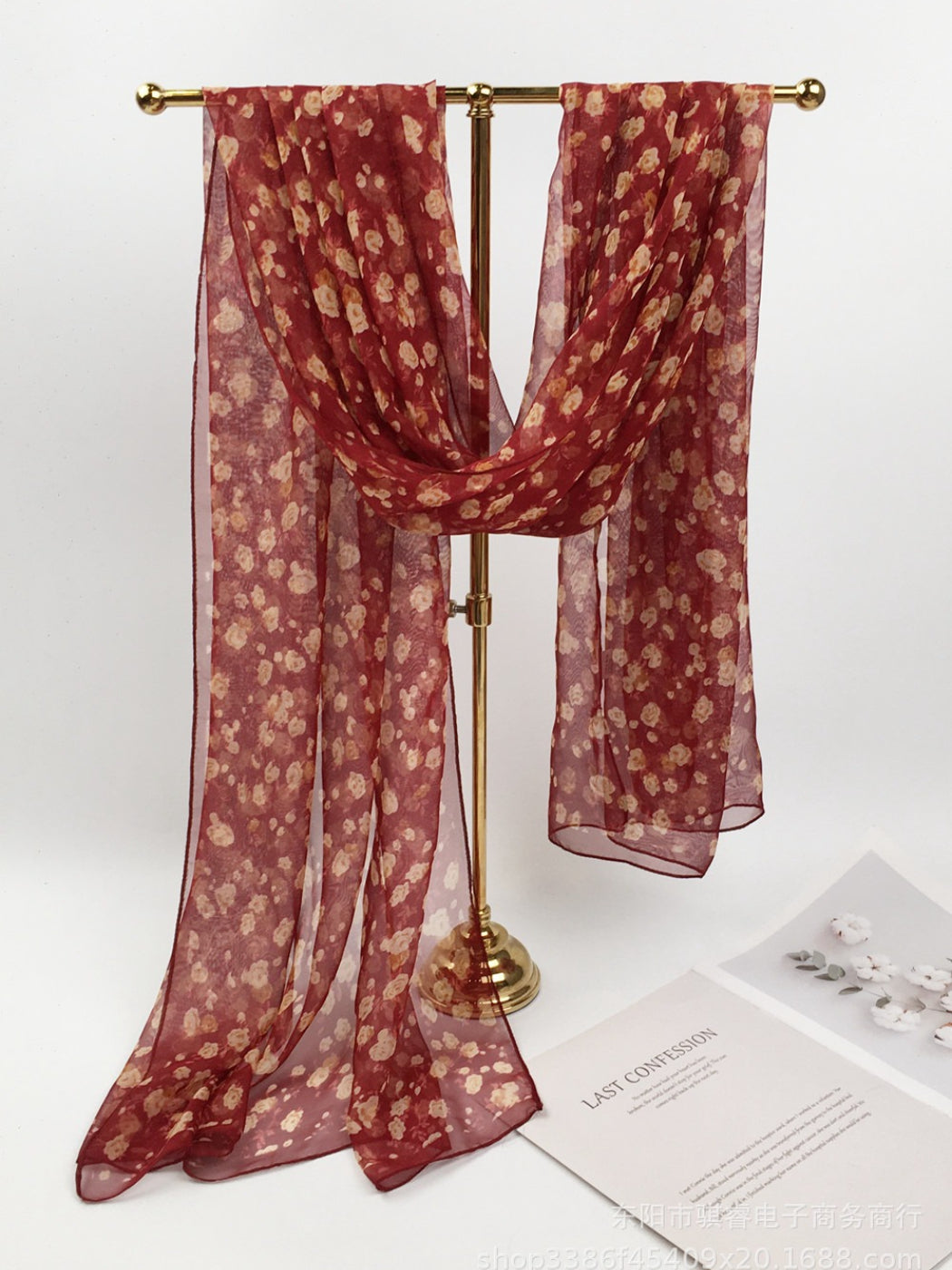 Scarvii - Floral Print Scarf & Shawl